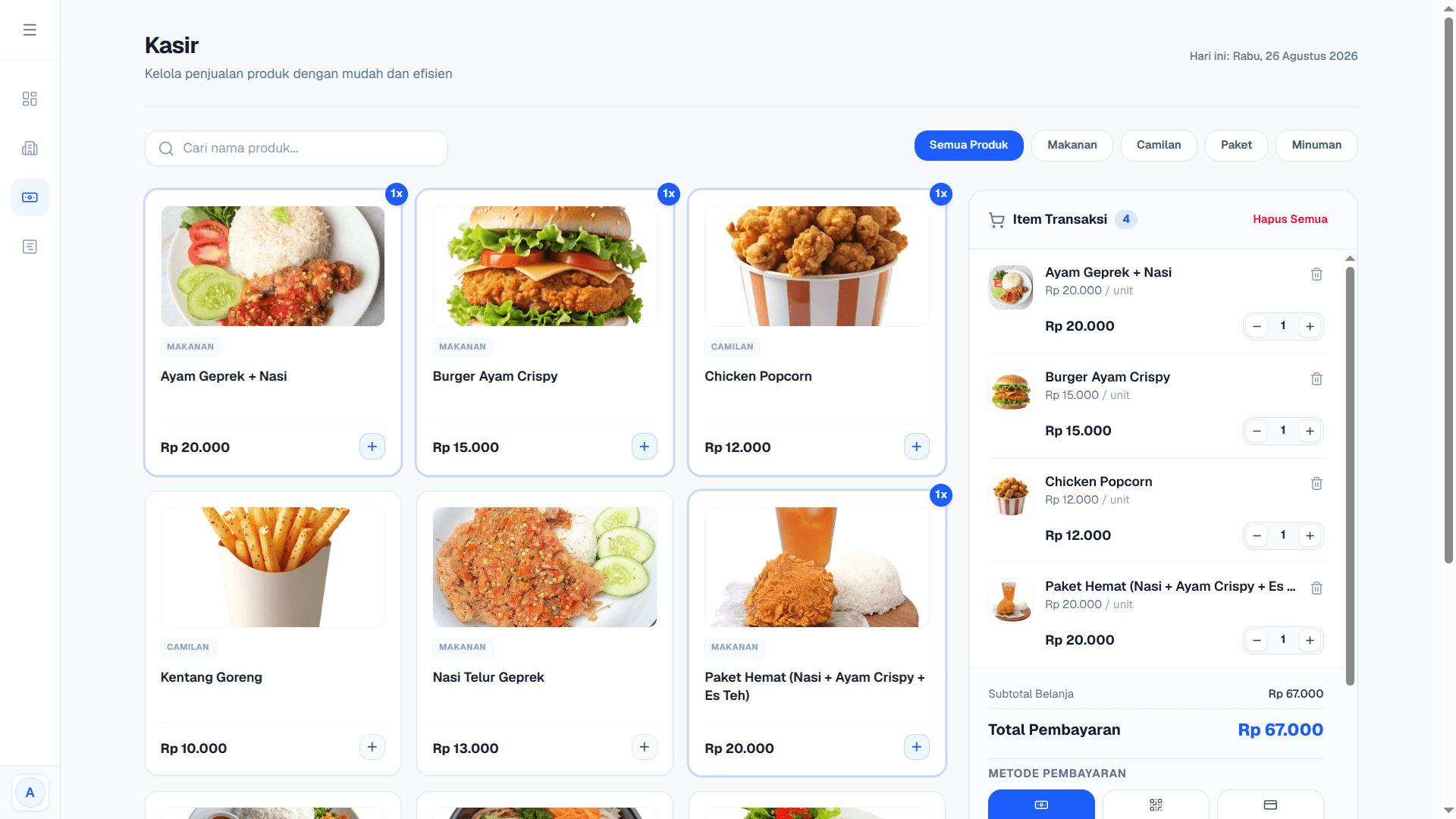 Preview Aplikasi Kasir Trafina POS