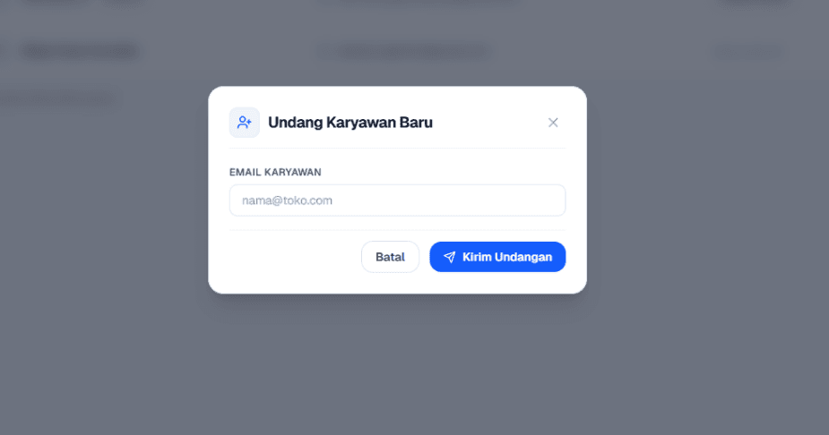 Tampilan Undang Karyawan Baru